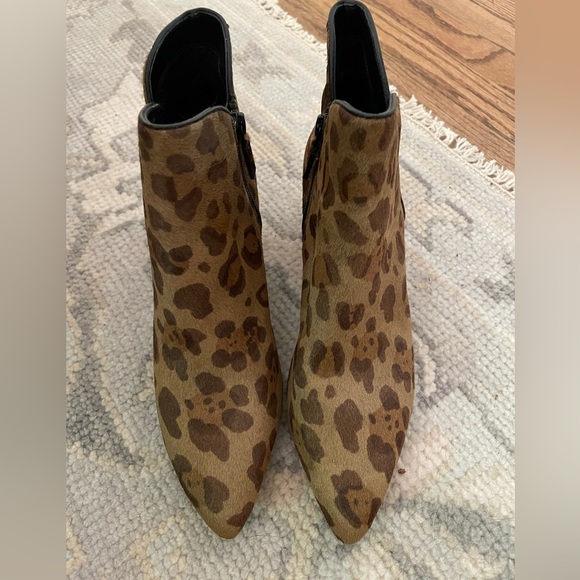 Cole Haan Elyse Leopard Print Calf Hair Block Heel Boot - Picture 3 of 7